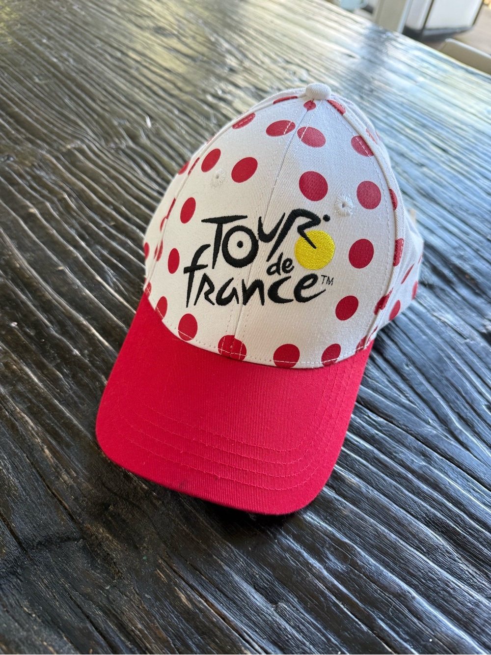 tokidoki Tour de France Polka Dot Cap - White, Red, Yellow